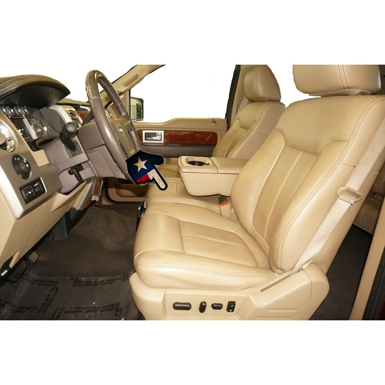 2008 - 2010 Ford F350 XLT Extended Cab - Center 20 Portion Bottom Cover - Camel - OEM Material Config. Leather/Vinyl