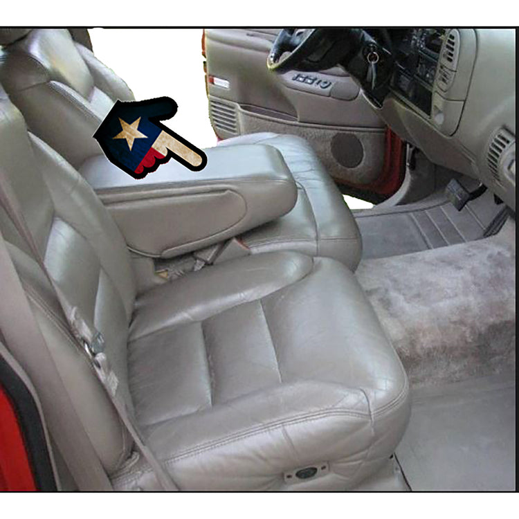 1995 Chevrolet Silverado LT - Center 60 Portion Fold Down Console Cover without Storage - Material Config: OEM Leather/Vinyl - Medium Beige