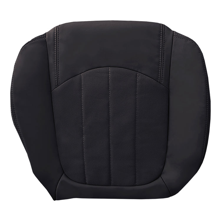 2010-2012 Buick Enclave Front Passenger Bottom Cover, OEM Material Config. Leather/Vinyl Ebony with GM Micro Perf Inserts for Heated and Cooled Seats