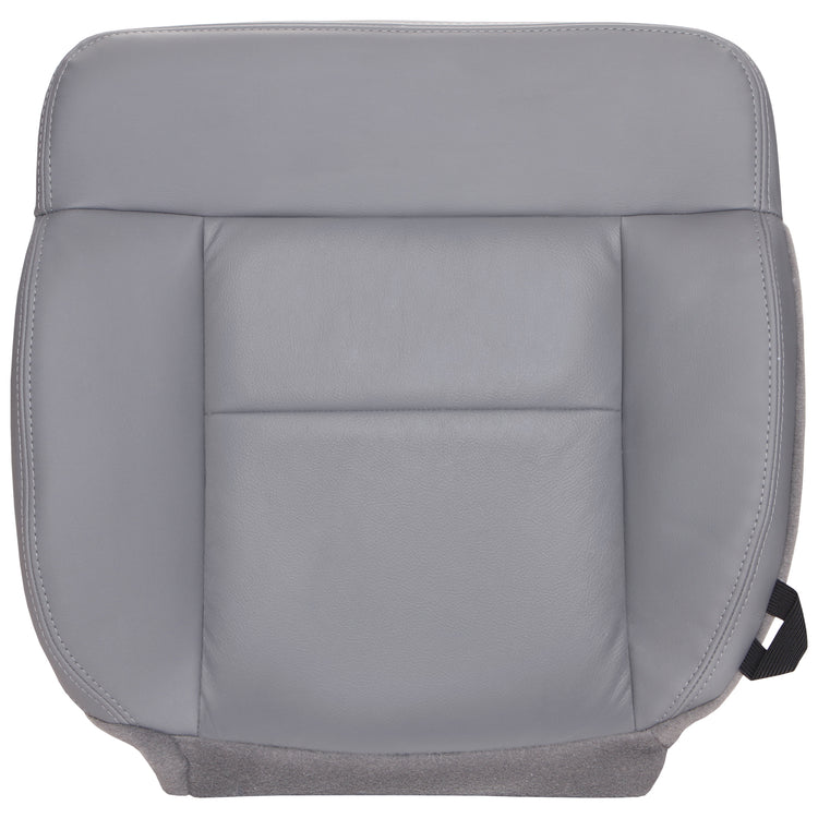 2004 - 2008 Ford F150 Lariat Regular Cab - Driver Side Bottom Seat Cover - Bucket or 40/20/40 Seats - Medium Flint - OEM Material Config. Leather/Vinyl - P7