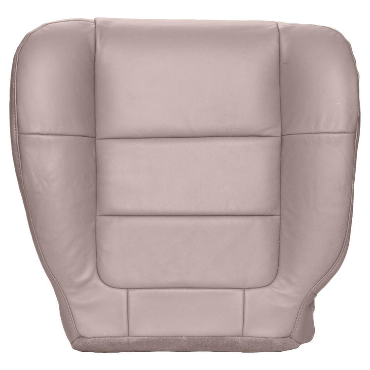 2001 - 2002 Ford F150 Lariat Super Cab - Driver Side Bucket or 60/40 Seat Bottom Cover - Medium Parchment - OEM Material Config (Leather/Vinyl) - P4B