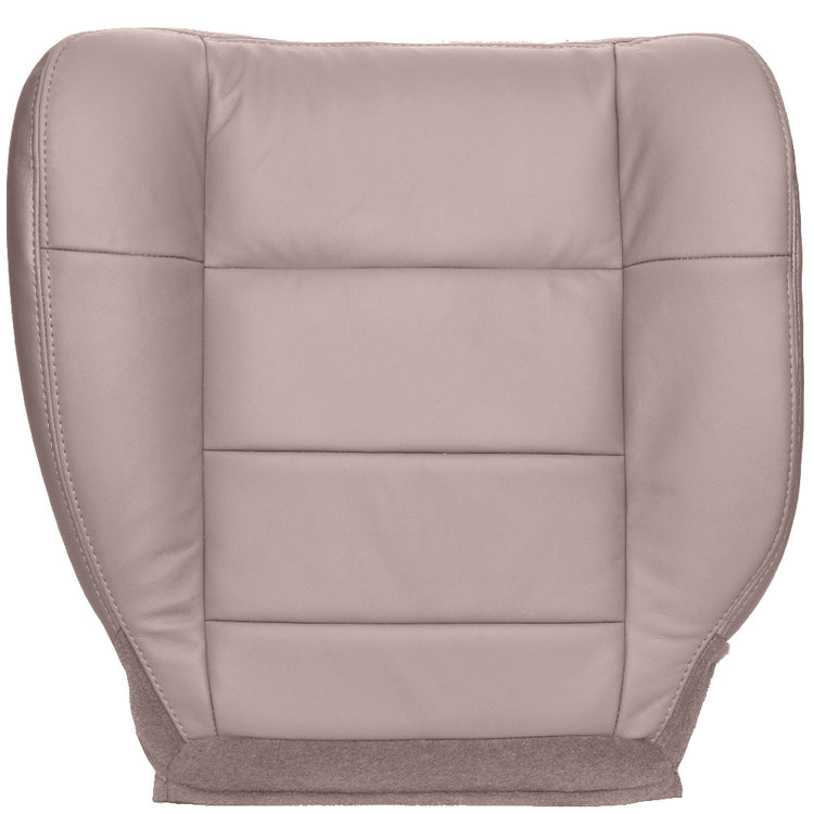 2002 - 2003 Ford F150 Lariat Super Cab - Driver Side Bucket or 60/40 Seat Bottom Cover - Medium Parchment - OEM Material Config (Leather/Vinyl) - P4C