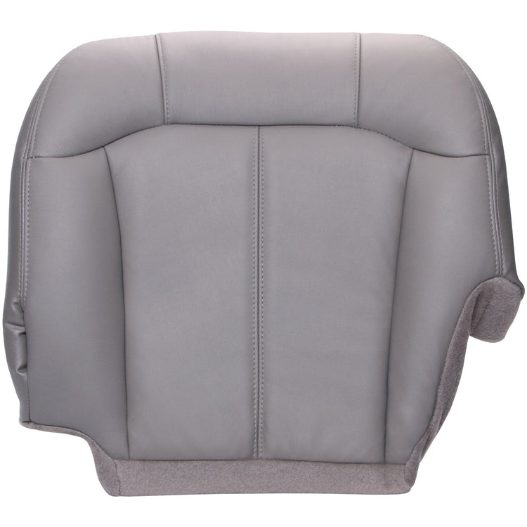 2001 - 2002 GMC Sierra 1500 HD Crew Cab - Driver Bottom Seat Cover - Medium Dark Pewter - All Vinyl - P1CH