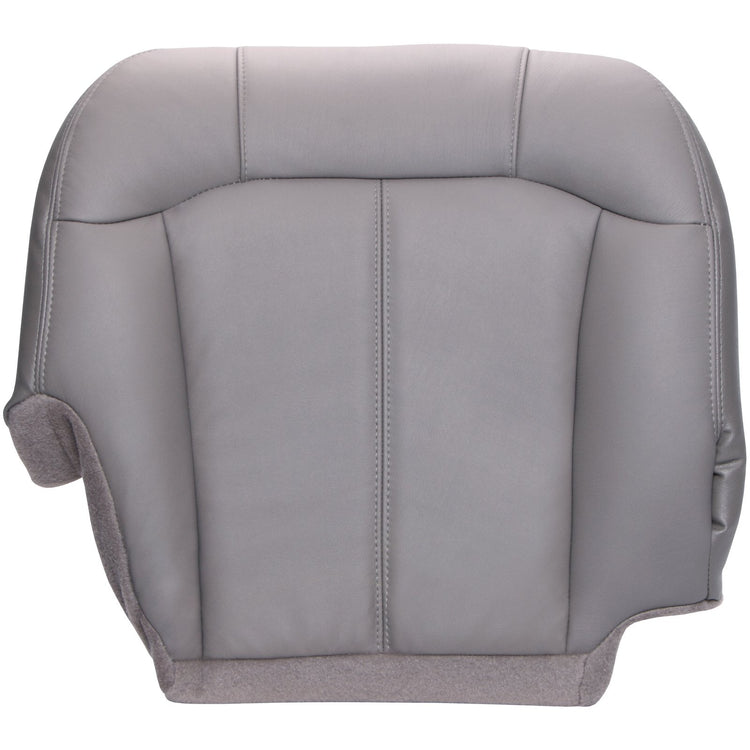 2000 - 2002 GMC Sierra 2500 Regular Cab - Passenger Bottom Seat Cover - Medium Dark Pewter - Leather/Vinyl - P1CH