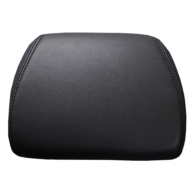 2007 - 2009 Cadillac Escalade EXT Base - Driver Side Headrest Cover - Ebony - Leather/Vinyl with Button for Forward Tilt