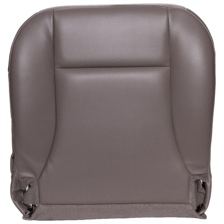 a tan vinyl seat cover for a work truck