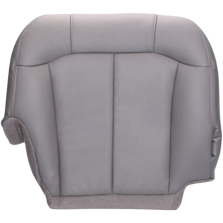 1999 GMC Sierra 1500 - Front Passenger 40 Portion Bottom Seat Cover, Medium Dark Pewter OEM Material Config. Leather/Vinyl