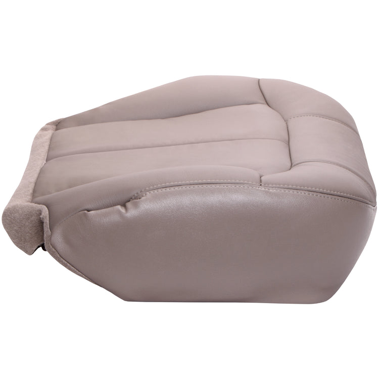 1999 GMC Sierra 1500 - Front Passenger Bottom Seat Cover, Medium Neutral OEM Material Config. Leather/Vinyl