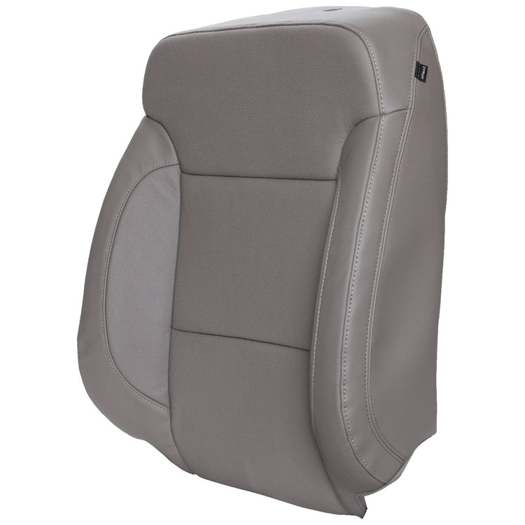 2016-2019 Chevrolet Silverado 3500 LTZ Crew Cab, Front Row Driver Side Top Cover, Dune Leather/Vinyl with Perforated Inserts for Heated and Cooled Seats and Outboard Side Impact Airbag