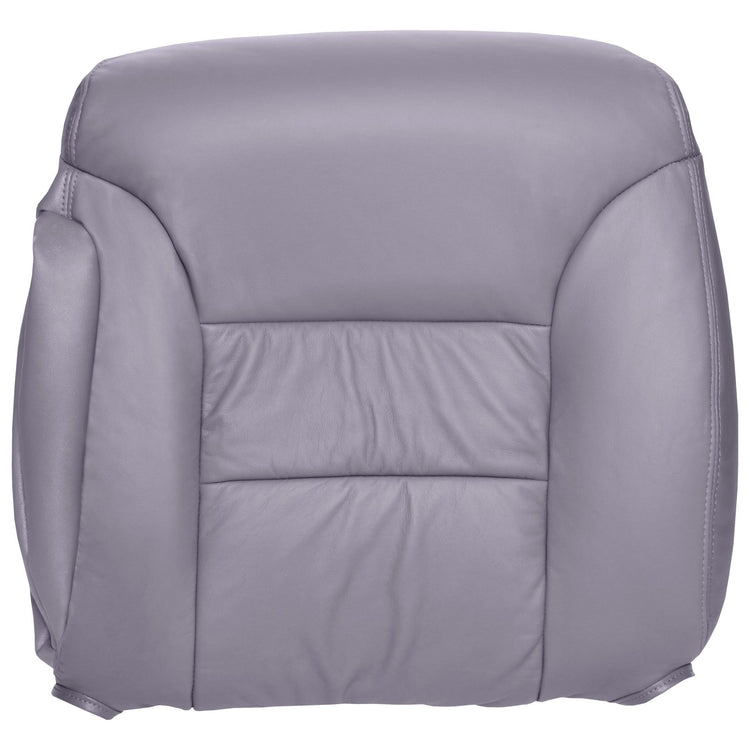 1996 - 1999 Chevrolet / GMC Suburban, Tahoe, Yukon - Front Row Bucket Seats, Driver Side Top Cover Leather Seat Cover, Medium Gray All Vinyl