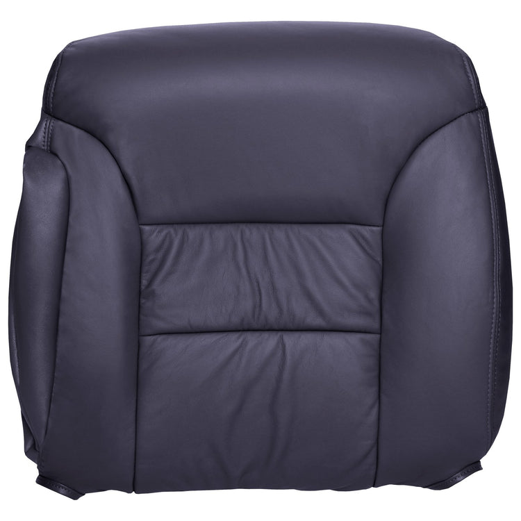 1999 - 2000 (Old Body Style) GMC Sierra 2500 Crew Cab - Driver Top Cover Bucket Seats - Navy - All Vinyl and All Vinyl with A Vinyl Pocket on Back