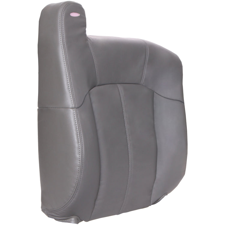 2000 - 2002 GMC Sierra 1500 Extended Cab - Passenger 40 Portion Top Cover with Child Restraints - Medium Dark Pewter - Leather/Vinyl - P1CH