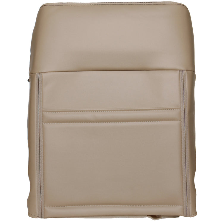 2009 - 2010 Ford F150 Lariat Super Cab - Driver Side Top Cover - Bucket or 40/20/40 Seats - Medium Camel - All Vinyl with Side Impact Airbag and Accent Stitching - P9