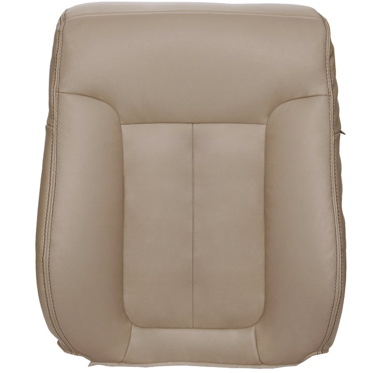 2009 - 2010 Ford F150 Lariat Super Cab - Driver Side Top Cover - Bucket or 40/20/40 Seats - Medium Camel - OEM Material Config. Leather/Vinyl with Side Impact Airbag and Accent Stitching - P9