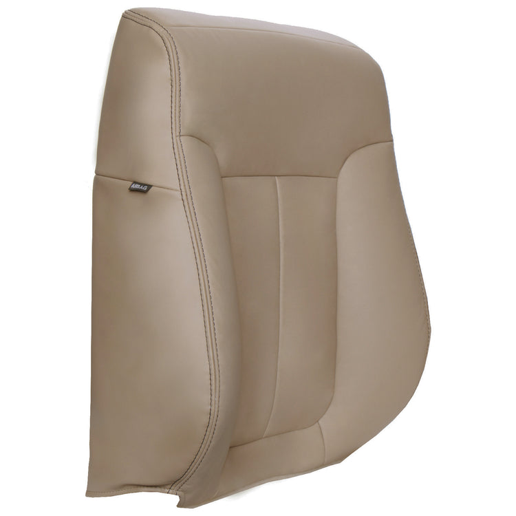 2009 - 2010 Ford F150 Lariat Super Cab - Passenger Side Top Cover - Bucket or 40/20/40 Seats - Medium Camel - All Vinyl with Side Impact Airbag and Accent Stitching - P9