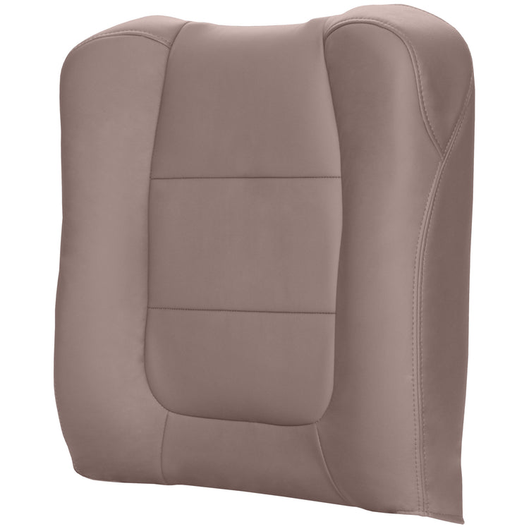 2002 - 2003 Ford F150 Lariat Super Crew - Driver Top Cover Bucket or 60/40 Seat - Medium Parchment - All Vinyl and All Vinyl with Vinyl Pocket and Cut Out for Lever on Back - P5