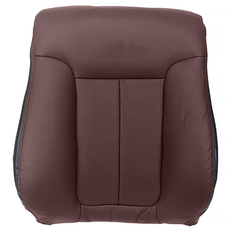 2009 - 2010 Ford F150 Platinum Supercrew Cab - Driver Side Top Cover - OEM Material Config. Leather/Vinyl - Sienna Brown with Dusk Gray Accent - with Perforated Inserts for Heated and Cooled Seats and Side Impact Airbag - P11