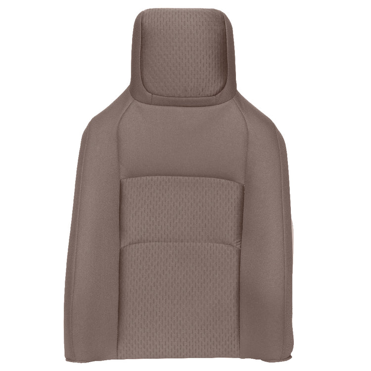 2009 - 2024 Ford Econoline E450 - Front Bucket Seat - Passenger Side Top Cover - Medium Pebble Premium Cloth - Mortar with Calvin Center Insert (Grain/Texture)