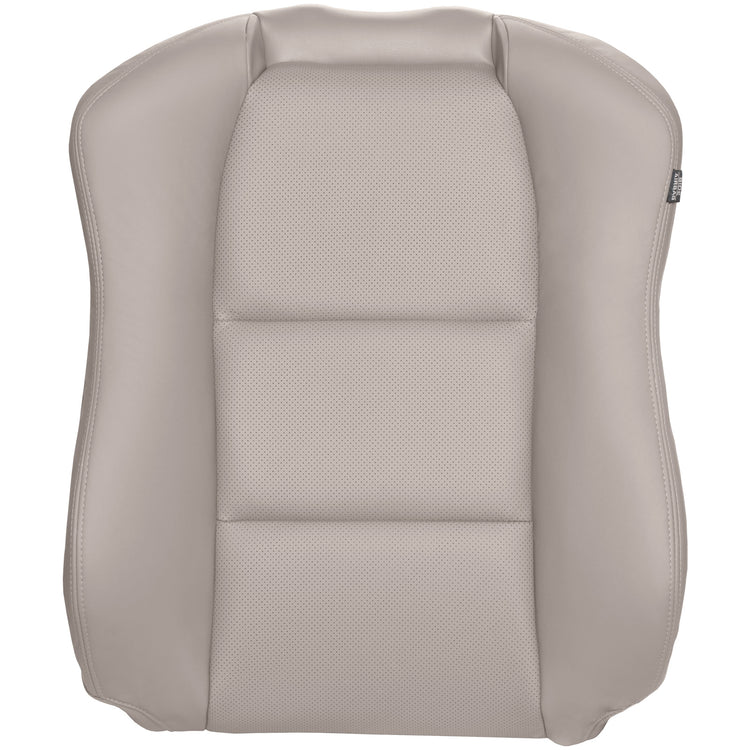 2007-2008 Acura TL - Driver Side Top Seat Cover - Taupe Leather/Vinyl, Perforated (FMP) with Side Impact Airbags