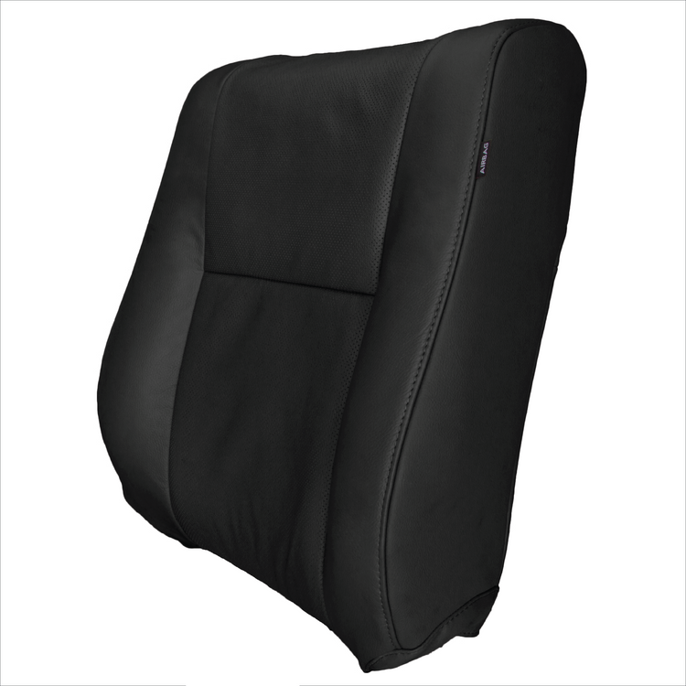 2010 - 2013 Toyota Tundra Driver Side Top Cover with Perforated Leather Insert - Black - Leather/Vinyl - P2 (without Extra Seam)