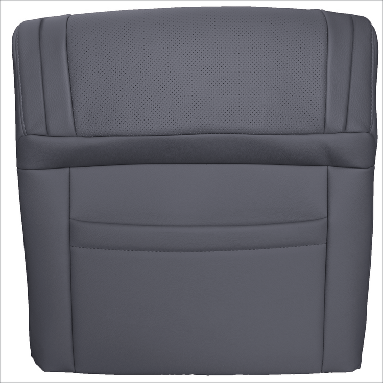 2008 - 2014 Toyota Sequoia Driver Side Top Cover with Perforated Leather Center Inserts - Graphite - Leather/Vinyl - P1 (with Extra Seam)