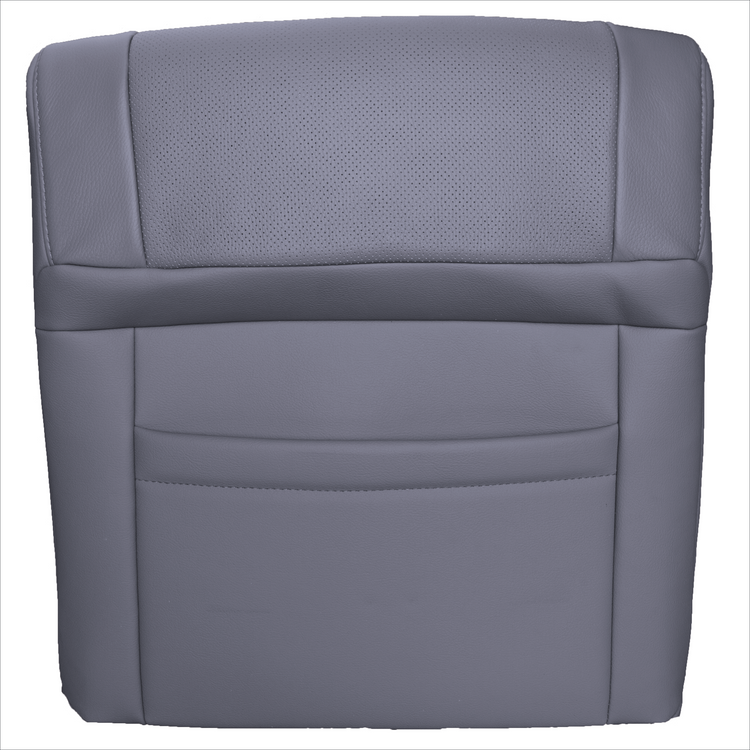 2008 - 2014 Toyota Sequoia Driver Side Top Cover with Perforated Leather Center Inserts - Graphite - Leather/Vinyl - P2 (without Extra Seam)