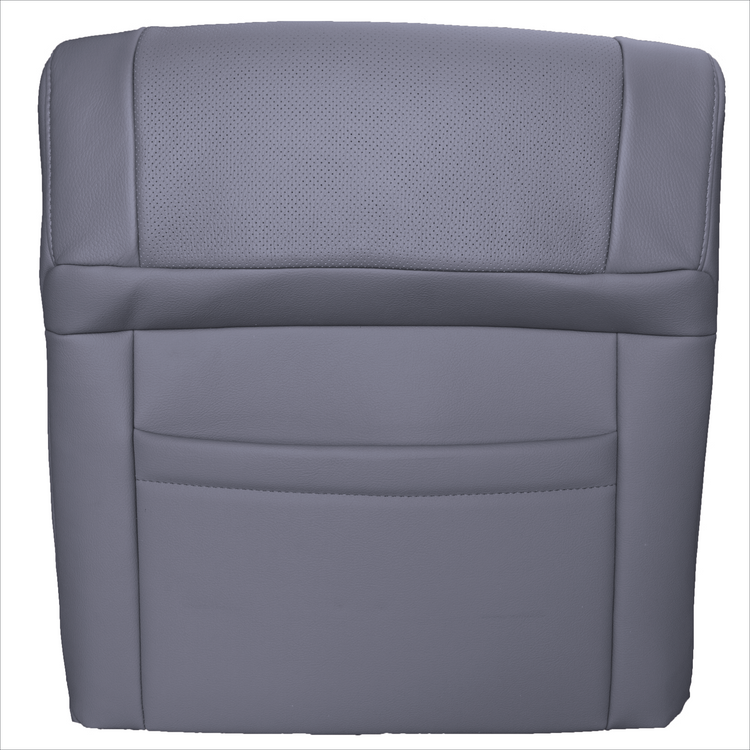 2008 - 2014 Toyota Sequoia Passenger Side Top Cover with Perforated Leather Center Inserts - Graphite - Leather/Vinyl - P2 (without Extra Seam)