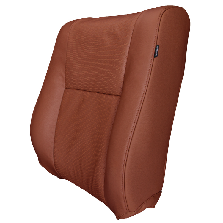 2010 - 2013 Toyota Tundra Driver Side Top Cover with Perforated Leather Insert - Red Rock - Leather/Vinyl - P2 (without Extra Seam)