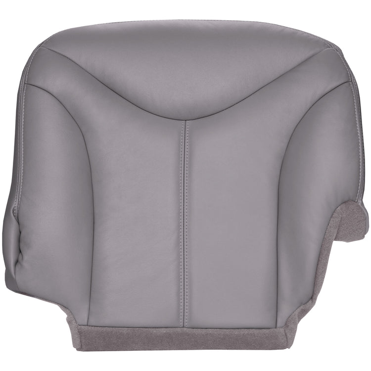 2001 - 2002 GMC Sierra 1500 HD Crew Cab - Driver Bottom Seat Cover - Medium Dark Pewter - All Vinyl - P2GM