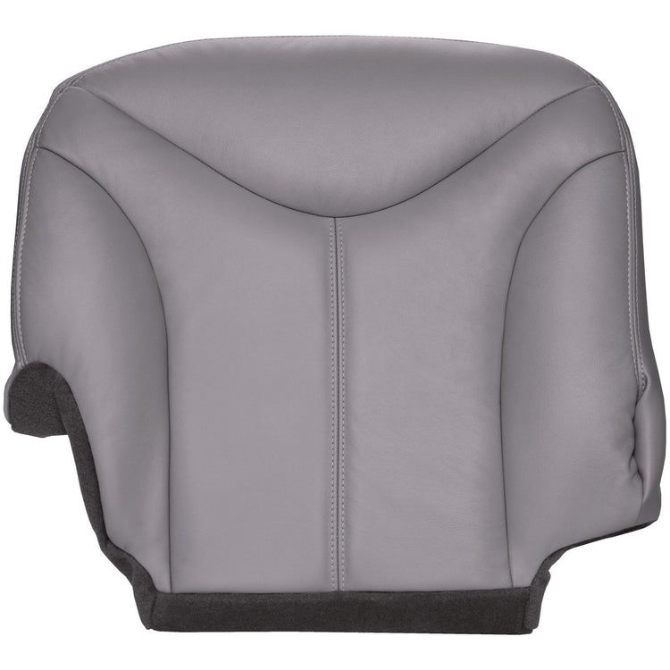 2000 - 2002 GMC Yukon - Passenger 40 Portion Bottom Seat Cover - Medium Dark Pewter with Graphite Carpet - Leather/Vinyl