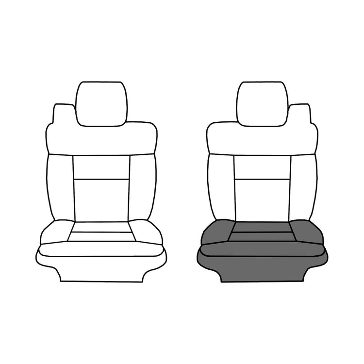 2001-2002 Ford Expedition Eddie Bauer with Premier Package, Front Driver Bottom Cover, OEM Factory Config. Leather/Vinyl Medium Parchment