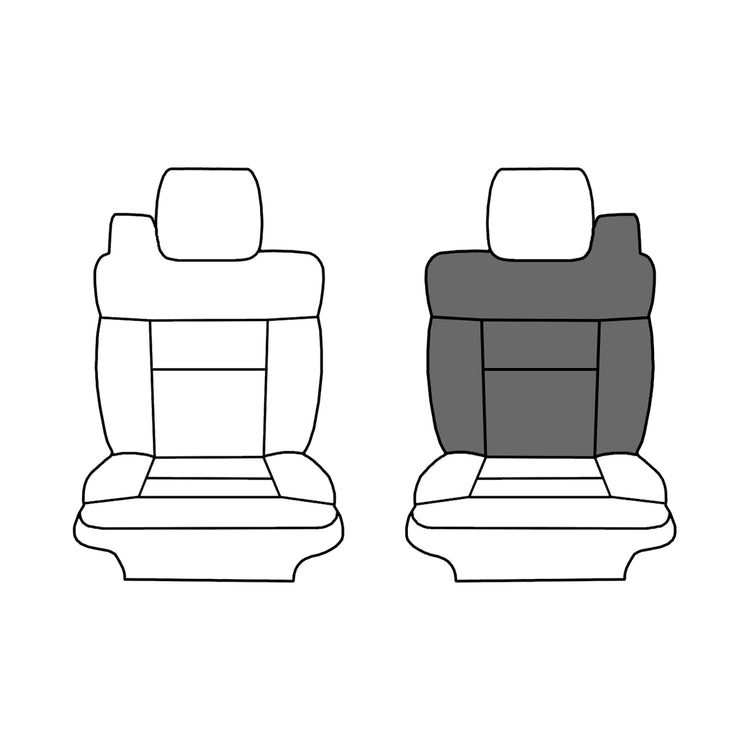 2001-2002 Ford Expedition Eddie Bauer with Premier Package, Front Driver Top Cover, OEM Factory Config. Leather/Vinyl Medium Parchment. Back Config. Has Vinyl with Vinyl Pocket - B2