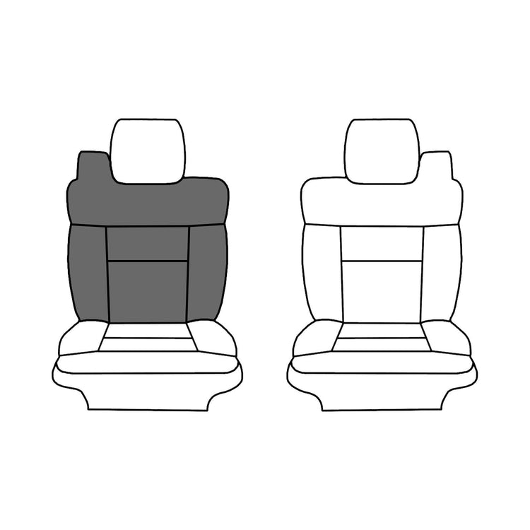 2001-2002 Ford Expedition Eddie Bauer with Premier Package, Front Passenger Top Cover, OEM Factory Config. Leather/Vinyl Medium Parchment, with Vinyl and Vinyl Pocket on Back - B2