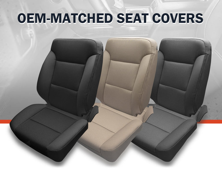 Vinyl & Cloth Replacement Seat Cushion - Tan For OE Number