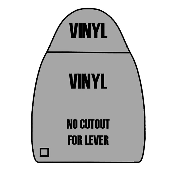 1997 - 1998 Ford F150 Driver Side Top Cover - Medium Graphite - Leather/Vinyl - P6 - Back Config All Vinyl without Cut Out for Lever