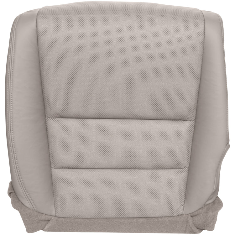 2007-2008 Acura TL - Driver Side Bottom Seat Cover - Taupe Leather/Vinyl, Perforated (FMP)